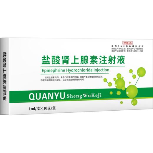 华畜兽药 盐酸肾上腺素注射液10支 兴奋心脏 商品图3