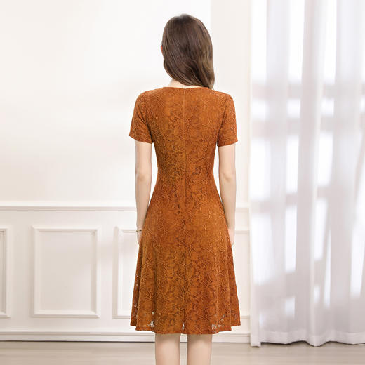 「高货deo」全新升级【铂金会员441/天猫599/差价158】(54656)洛诗琳国风蕾丝连衣裙2025夏季气质修身优雅女神范裙子 商品图3