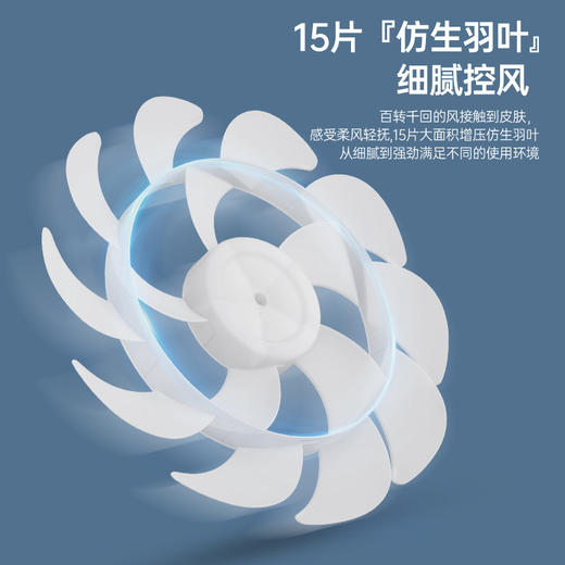 【电风扇新款家用落地风扇】大风力静音智能摇头循环扇 语音遥控款电扇 商品图2