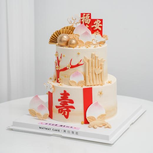 双层|福寿安康蛋糕【B4223】 商品图0
