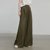 初语褶皱肌理山本裤女松紧腰宽松阔腿慵懒感休闲裤 商品缩略图2