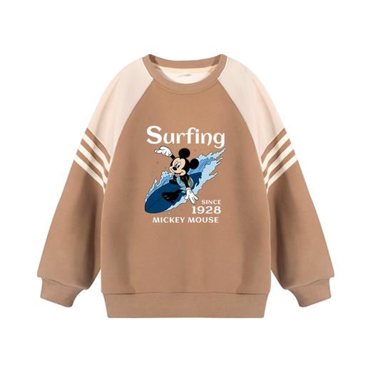 迪士尼男童加绒卫衣一体绒儿童上衣冬季中大童打底衫冬装男孩衣服 商品图5