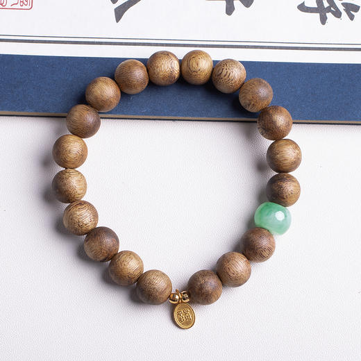 xy0225沉香+翡翠财富满满手串 商品图3