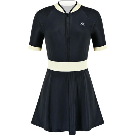 sisia泳衣女新款女士连体泳衣显瘦运动保守遮肚度假泡温泉游泳衣 商品图9