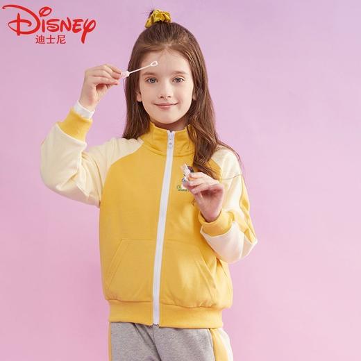 迪士尼女童加绒外套冬款2024新款棒球服儿童冬装大童加厚棉服潮酷 商品图2