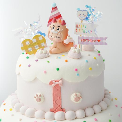 双层|粉龙女宝宝蛋糕【B5067】 商品图2