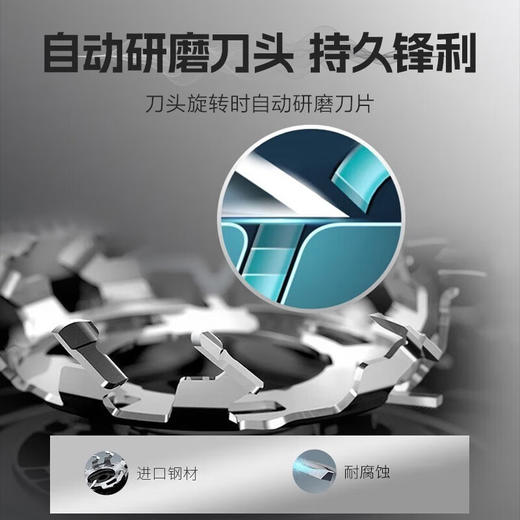 飞利浦 差旅便携剃须刀 PQ206/18 持久锋利 顺滑舒适 商品图3