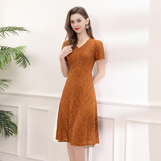 「高货deo」全新升级【铂金会员441/天猫599/差价158】(54656)洛诗琳国风蕾丝连衣裙2025夏季气质修身优雅女神范裙子 商品图1