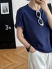 定染抗脏显白显瘦暮色净版基础蓝T恤 商品缩略图10