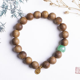 xy0225沉香+翡翠财富满满手串