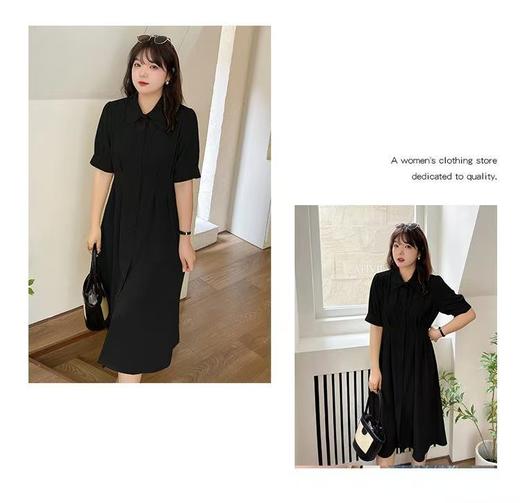 【诗铭洛可】XCA0018连衣裙复古文艺裙垂感短袖裙B3-1 商品图5