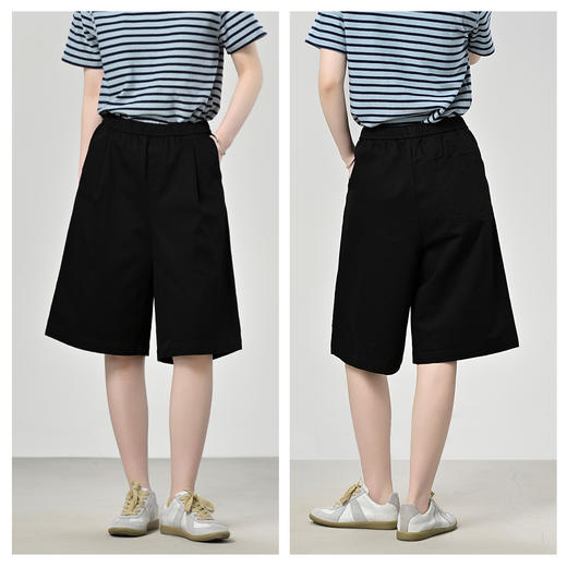 【天丝棉】A字版型天丝棉五分休闲短裤 商品图2