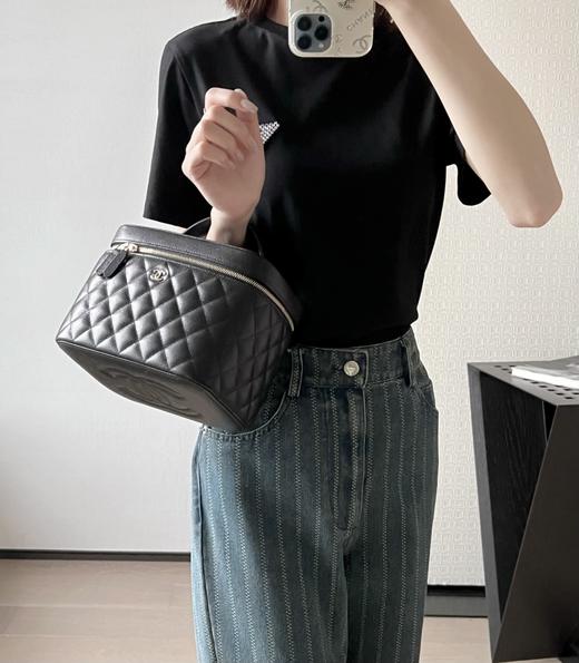 全新到货 香奈儿25S隐藏款 手提洗漱化妆包黑色（MDL） 商品图8