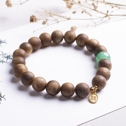 xy0225沉香+翡翠财富满满手串 商品图1