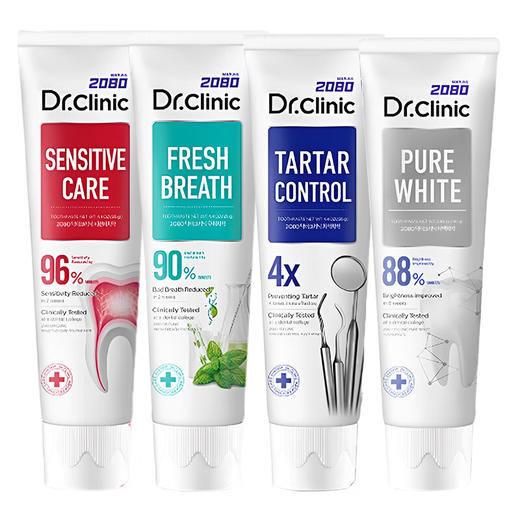 AEKYUNG爱敬韩国进口2080牙博士美白清新口气去除牙垢呵护口腔抗敏成人牙膏 商品图6