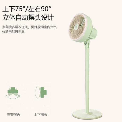 【空气循环扇】家用节能摇头立式 大风力静音落地扇 台立两用电风扇  商品图1