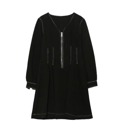 【诗铭洛可】XCA374连衣裙鱼骨明线显瘦连衣裙C4-1 商品图3