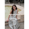 MAISON CECILE设计师花纹桑蚕丝设计感不规则树枝线条背心连衣裙 商品缩略图1