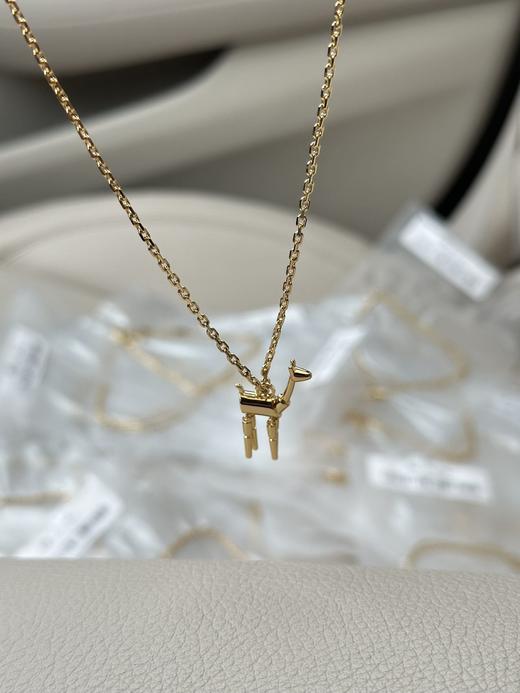 数量有限！100条！意大利回流，正品订单，lp项链！包装芯片可以nfc!!!LP 纯原纯原纯原 铜镀金小鹿项链 商品图0