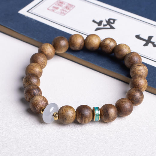 xy0213沉香+翡翠18K金手串 商品图5