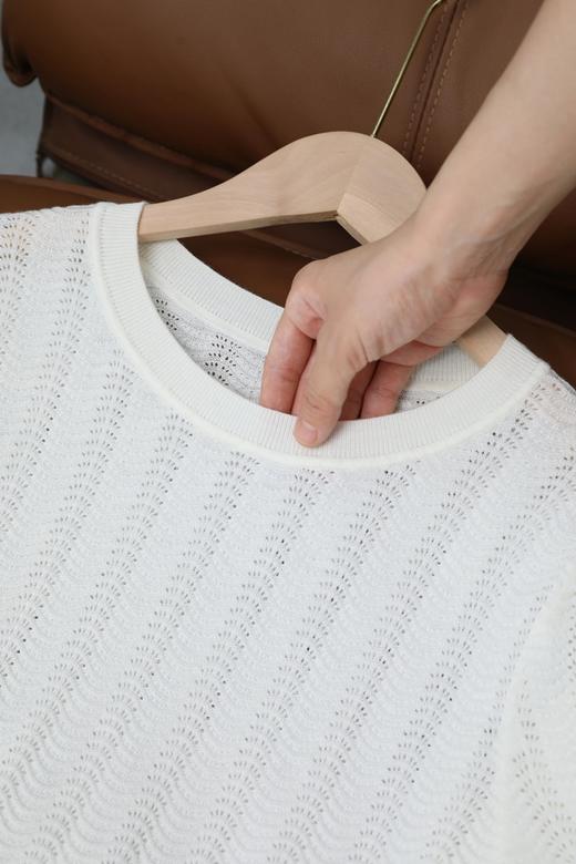 LPIUTY品牌直发！桑蚕丝羊毛针织镂空短袖 B017260 商品图12