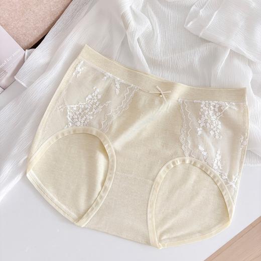 女士中高腰蕾丝花边点缀无缝内裤8689/1363/1367 商品图3