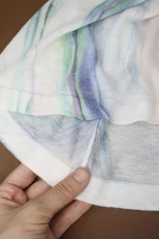 LPIUTY品牌直发！梵高星空·天丝羊毛晕染艺术短袖 B010117 商品图6