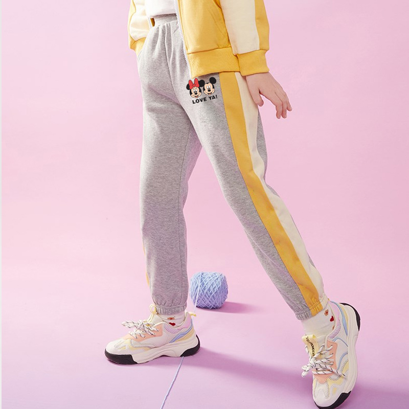 【Disney/迪士尼】E29童装运动裤外穿洋气时尚中大童儿童收脚裤