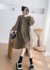 双十二福利！【诗铭洛可】2221连衣裙韩版慵懒风翻领连衣裙 商品缩略图4