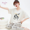 康妮雅女式短袖七分裤套装 商品缩略图6
