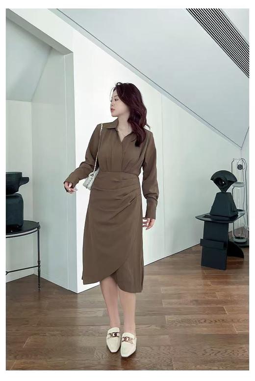 【诗铭洛可】XC7533连衣裙高级感显瘦气场女王裙B7-1 商品图4