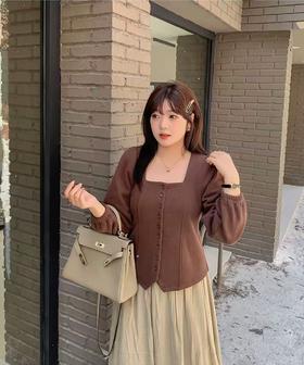 【诗铭洛可】W1095米妮刷毛上衣B20-3