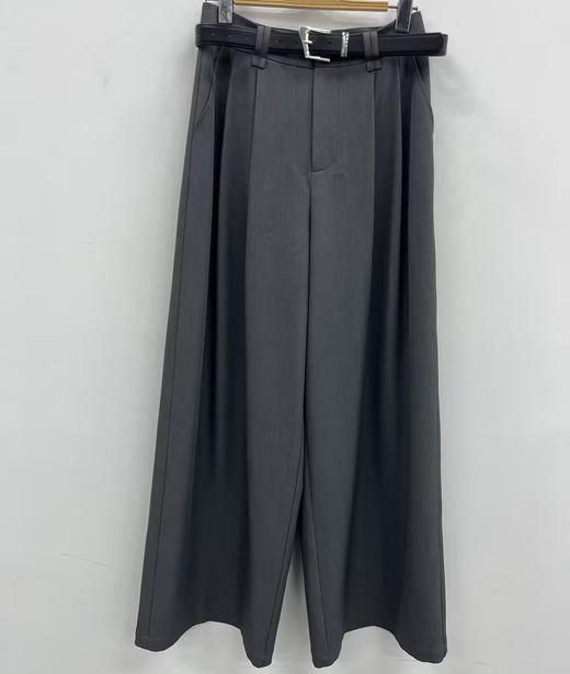 （无皮带）NC压褶阔腿裤（灰）夏季 152540130321 商品图0