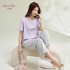 康妮雅女式短袖长裤套头套装 商品缩略图7