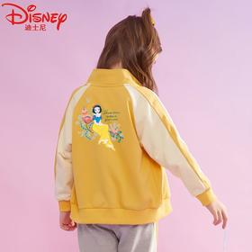 迪士尼女童加绒外套冬款2024新款棒球服儿童冬装大童加厚棉服潮酷