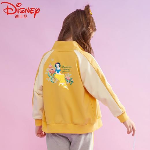 迪士尼女童加绒外套冬款2024新款棒球服儿童冬装大童加厚棉服潮酷 商品图0