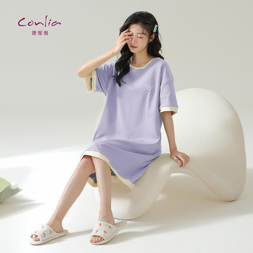 康妮雅女式短袖睡裙 521622263 商品图2