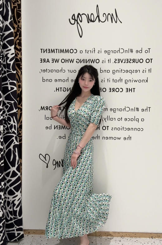 628-3 DVF双面穿连衣裙  瓜穿L 商品图8