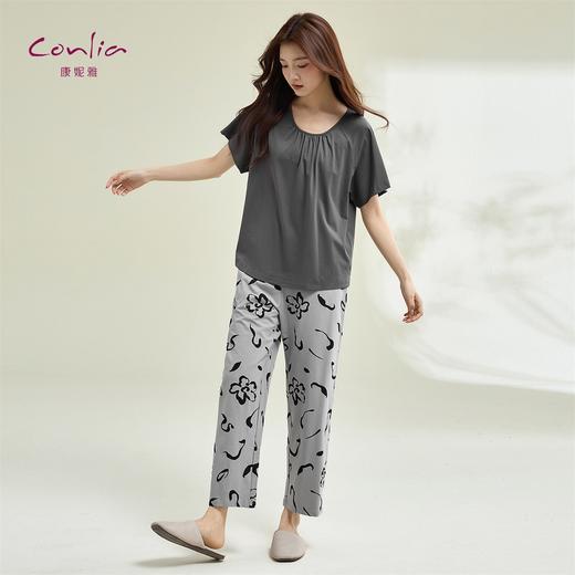康妮雅女式短袖长裤套头套装 商品图4