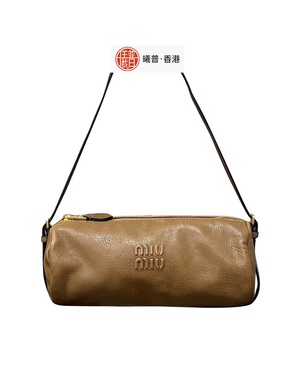 女款做旧小羊皮Nappa笔筒包017