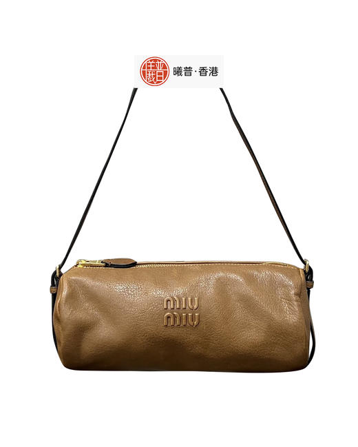 女款做旧小羊皮Nappa笔筒包017 商品图0