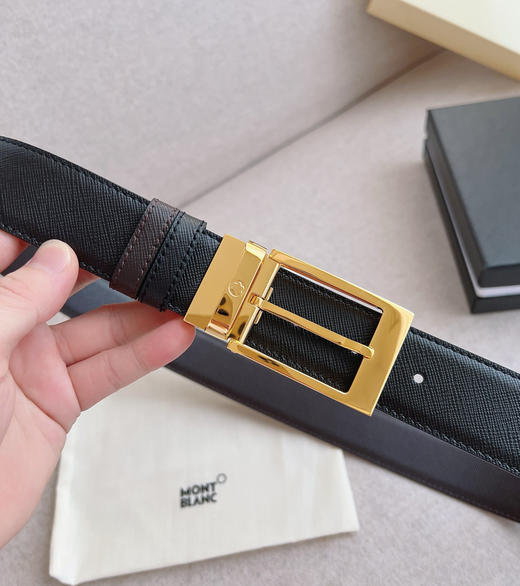 万宝龙男士真皮双面腰带皮带 商品图5