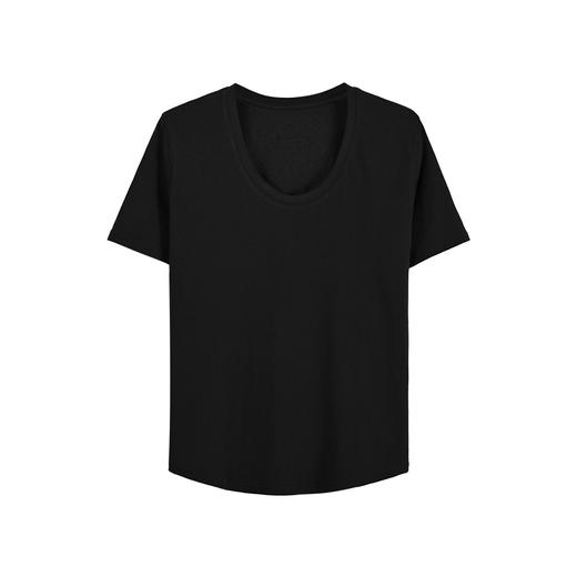 【正肩亚麻】U领弧形下摆显瘦百搭短袖T恤 商品图8