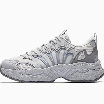 安踏2025新款陨石3厚底增高复古老爹鞋休闲鞋男112538851 商品图0