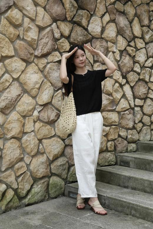 LPIUTY品牌直发！桑蚕丝羊毛针织镂空短袖 B017260 商品图1