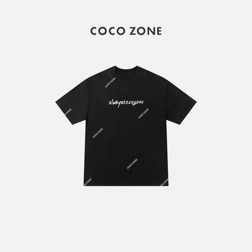 COCO ZONE 夏季时尚纯色圆领绣花T恤上衣 23C29315 商品图0