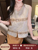张心子【浅草须臾】水溶蕾丝镂空刺绣马甲女夏季新款法式无袖上衣 U2506050 商品缩略图0