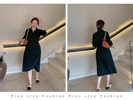 【诗铭洛可】XC7533连衣裙高级感显瘦气场女王裙B7-1 商品图2