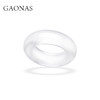 GAONAS 新中式清丽贵气白色指环圈戒11481JW 商品缩略图2