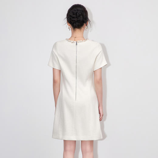 「高货wl 」全新升级铂金会员339/天猫459/差价120】(35344)洛诗琳重工钉珠连衣裙2025夏季新款法式气质收腰显瘦裙子 商品图2